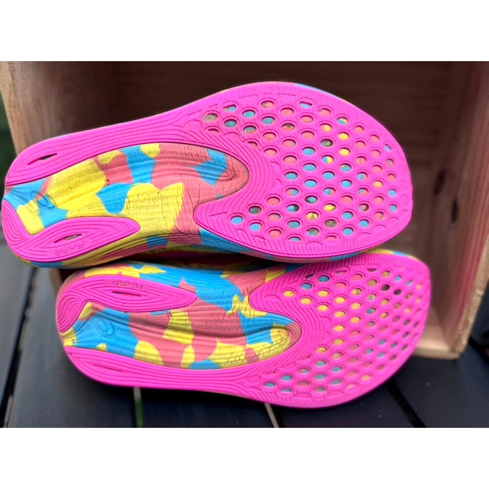 Asics Gel Noosa Tri 15 Aquarium Vibrant Yellow Multicolr FLYTEFOAM Sneakers SZ 9 - Picture 12 of 13